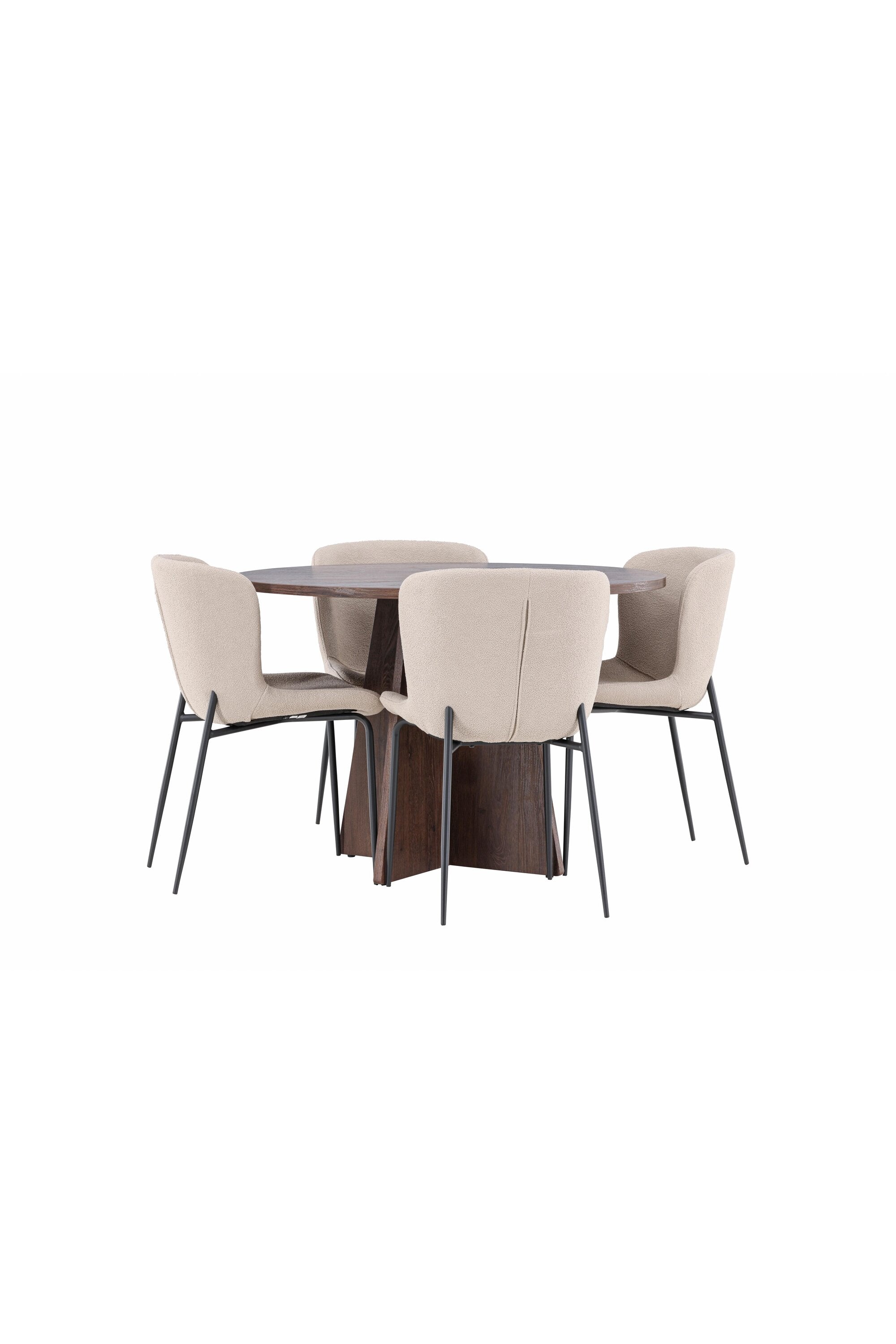 Bootcut Matbord med Modesto Matstol-GR Dining Set-Venture Home-peaceofhome.se