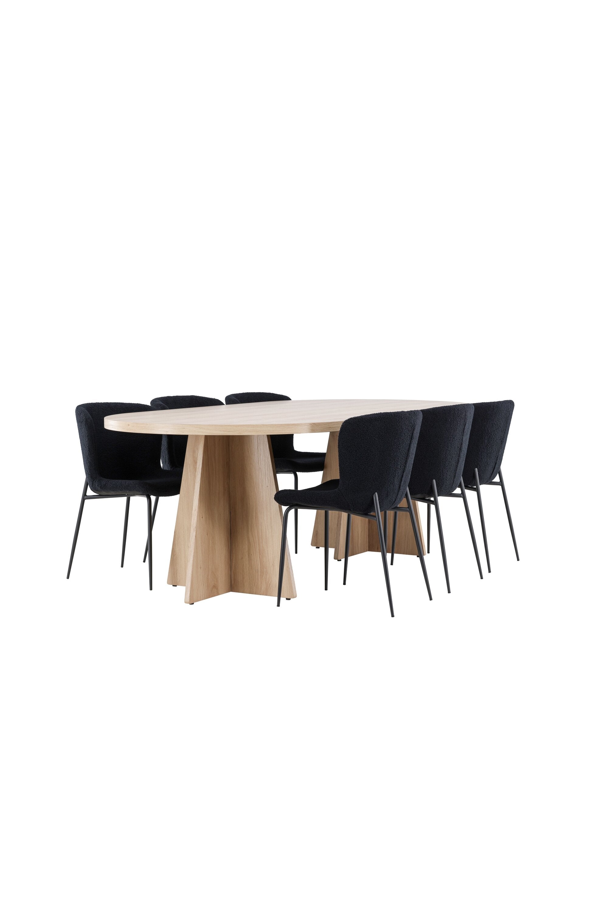 Bootcut Matbord med Modesto Matstol-GR Dining Set-Venture Home-peaceofhome.se