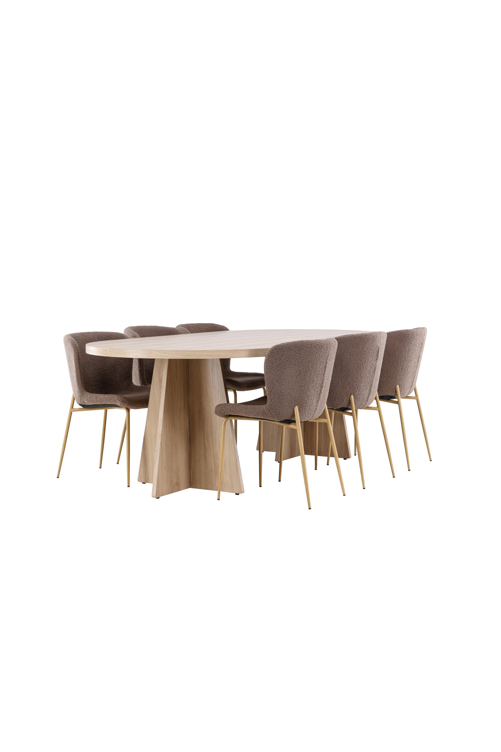 Bootcut Matbord med Modesto Matstol-GR Dining Set-Venture Home-peaceofhome.se