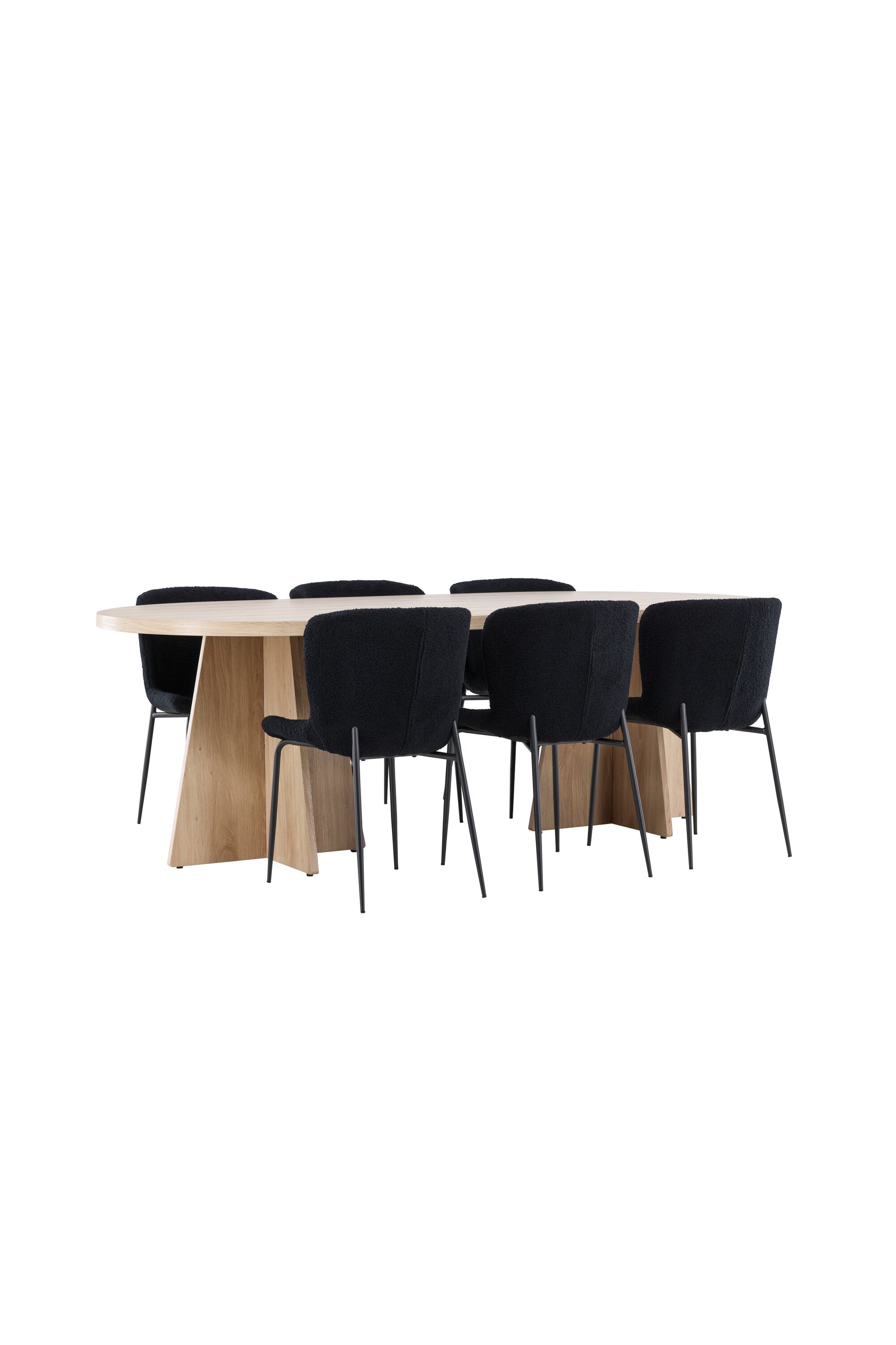 Bootcut Matbord med Modesto Matstol-GR Dining Set-Venture Home-peaceofhome.se