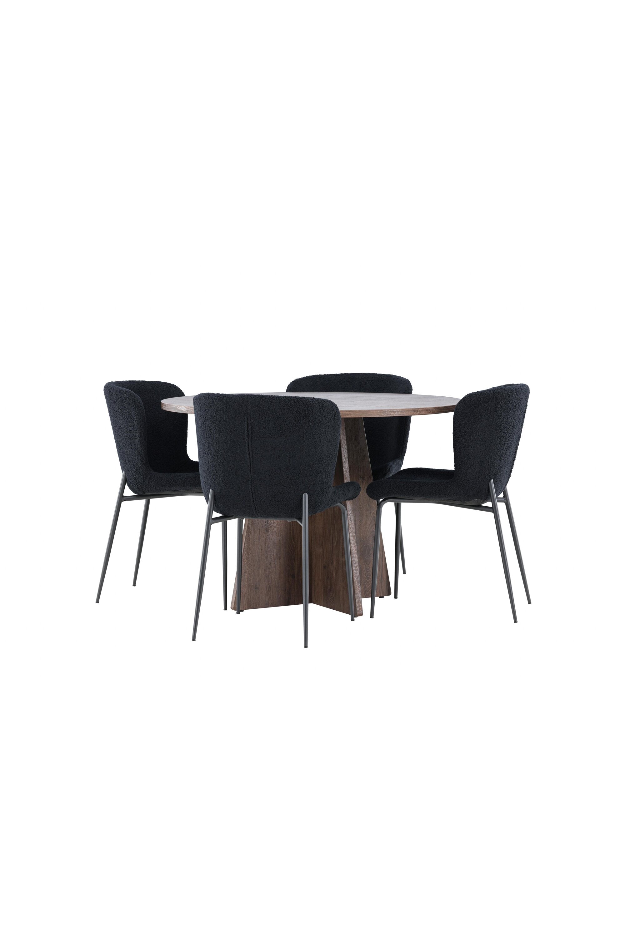 Bootcut Matbord med Modesto Matstol-GR Dining Set-Venture Home-peaceofhome.se