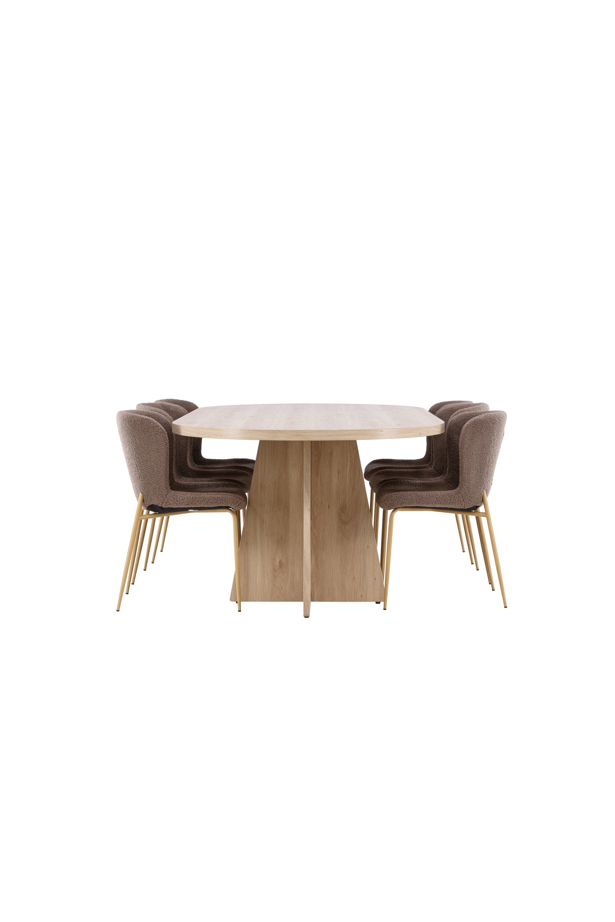 Bootcut Matbord med Modesto Matstol-GR Dining Set-Venture Home-peaceofhome.se