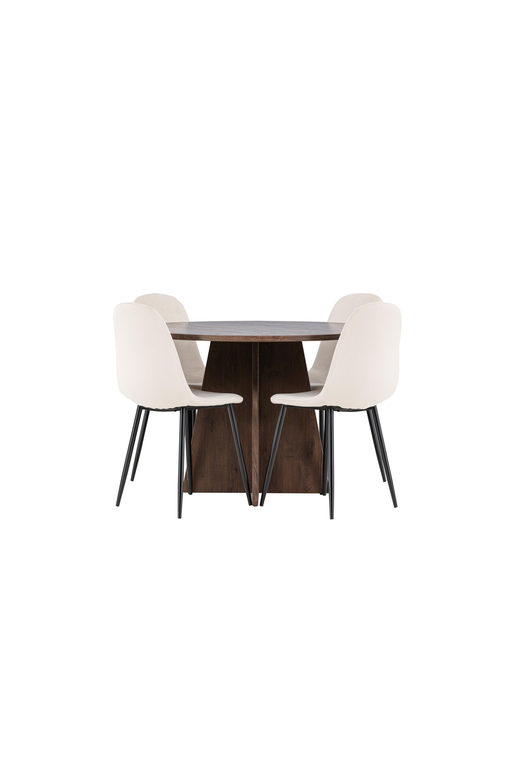 Bootcut Matbord med Polar Matstol-GR Dining Set-Venture Home-peaceofhome.se