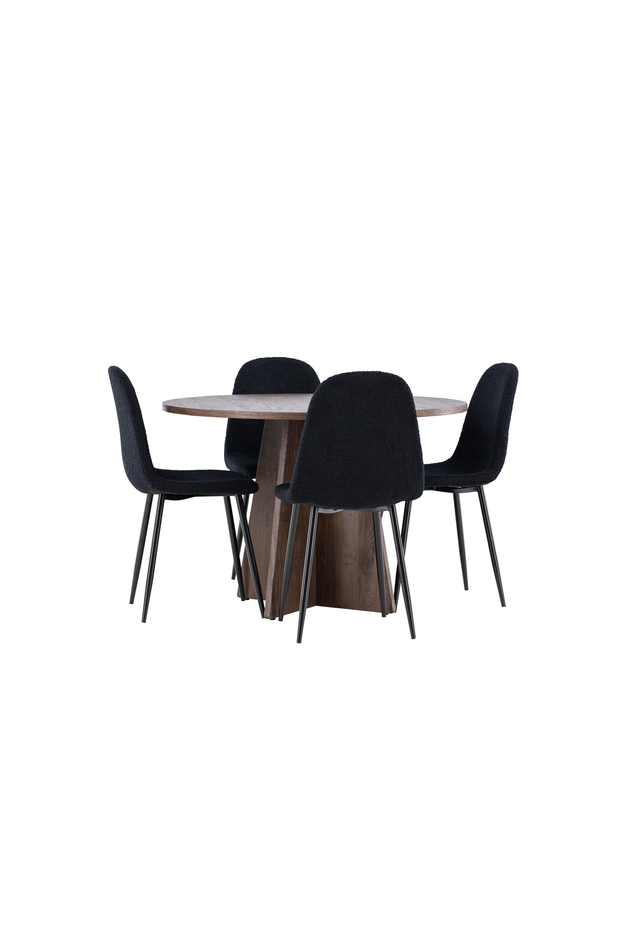 Bootcut Matbord med Polar Matstol-GR Dining Set-Venture Home-peaceofhome.se