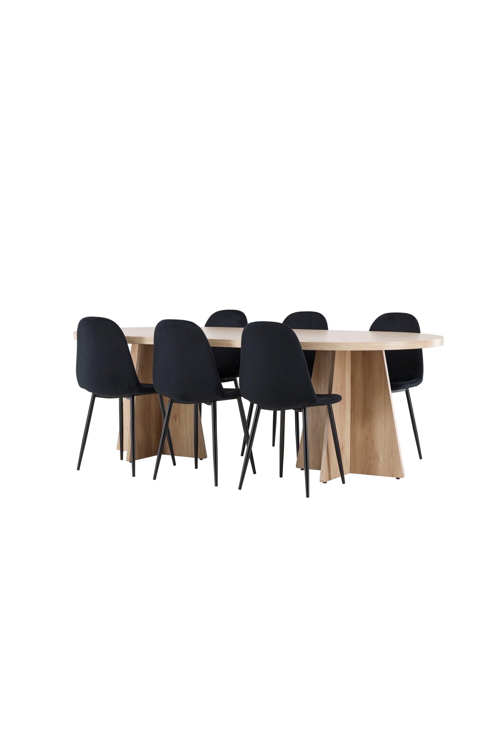 Bootcut Matbord med Polar Matstol-GR Dining Set-Venture Home-peaceofhome.se