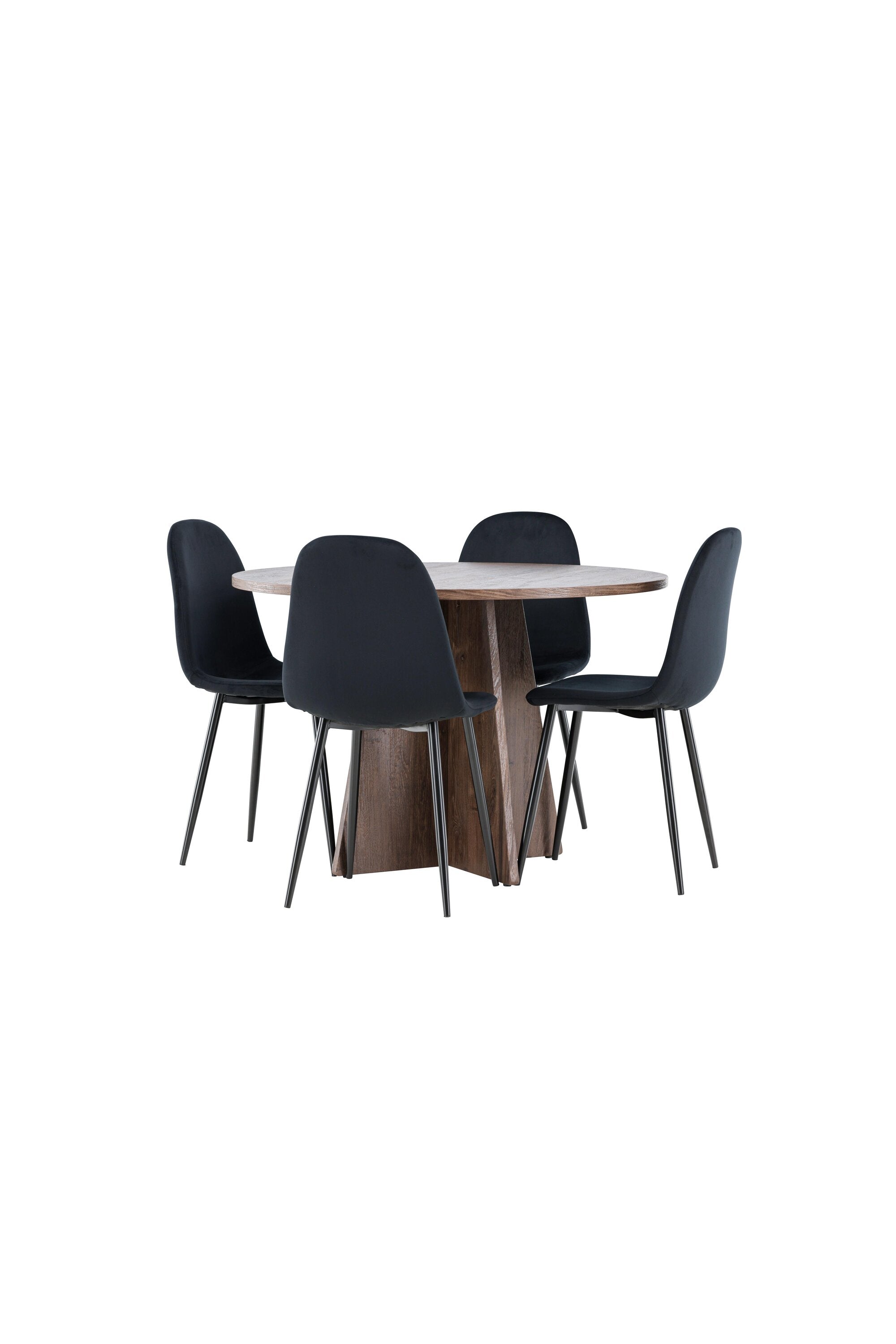 Bootcut Matbord med Polar Matstol-GR Dining Set-Venture Home-peaceofhome.se