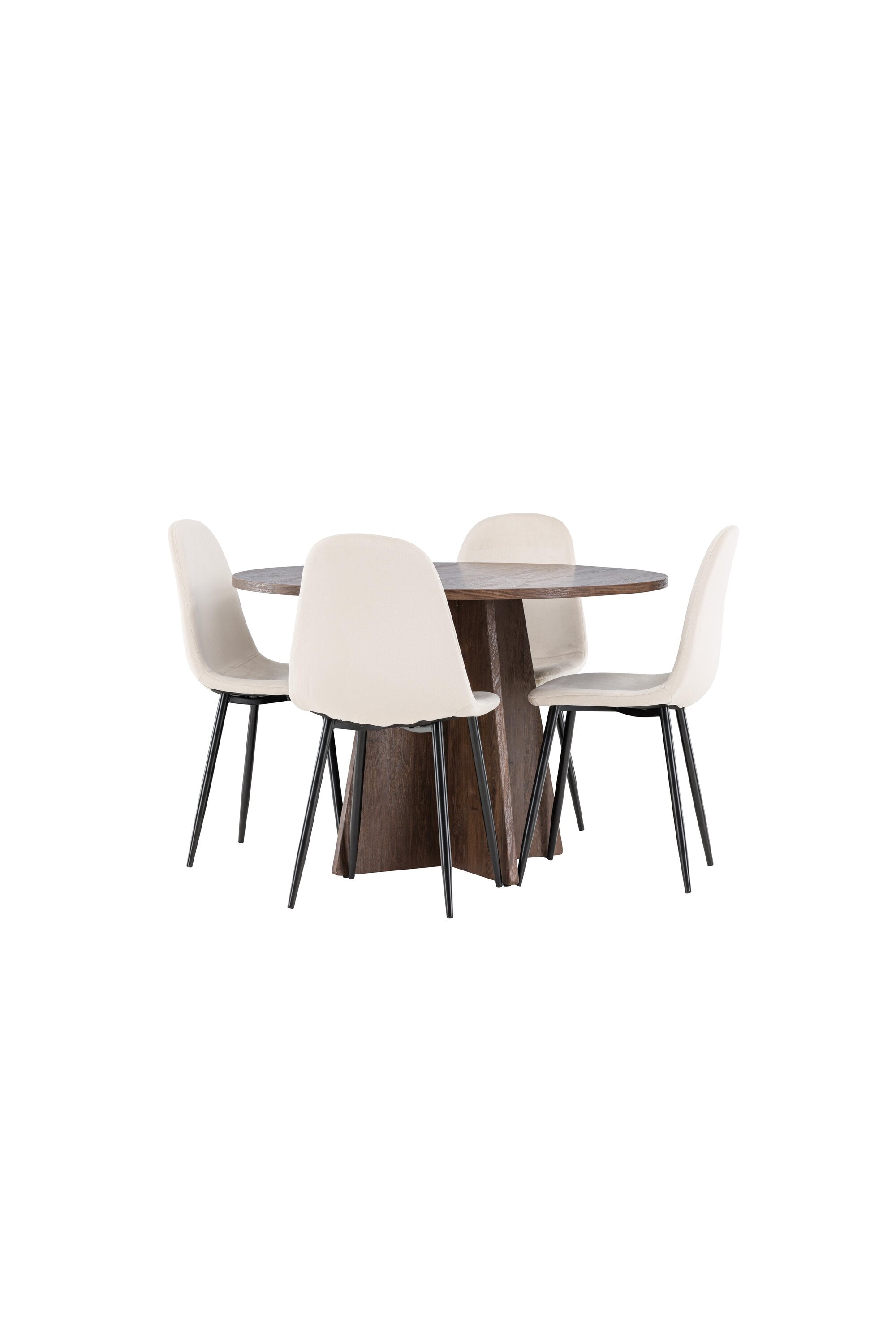 Bootcut Matbord med Polar Matstol-GR Dining Set-Venture Home-peaceofhome.se