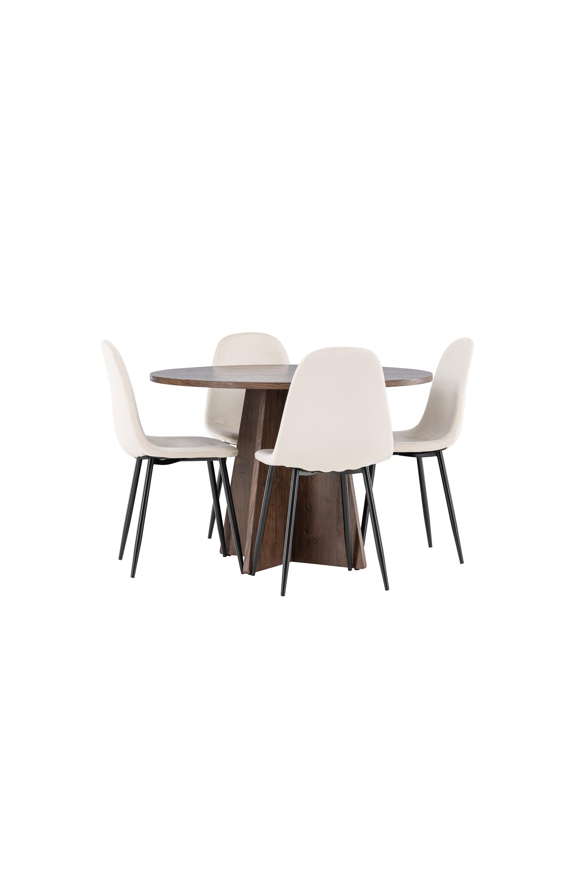 Bootcut Matbord med Polar Matstol-GR Dining Set-Venture Home-peaceofhome.se