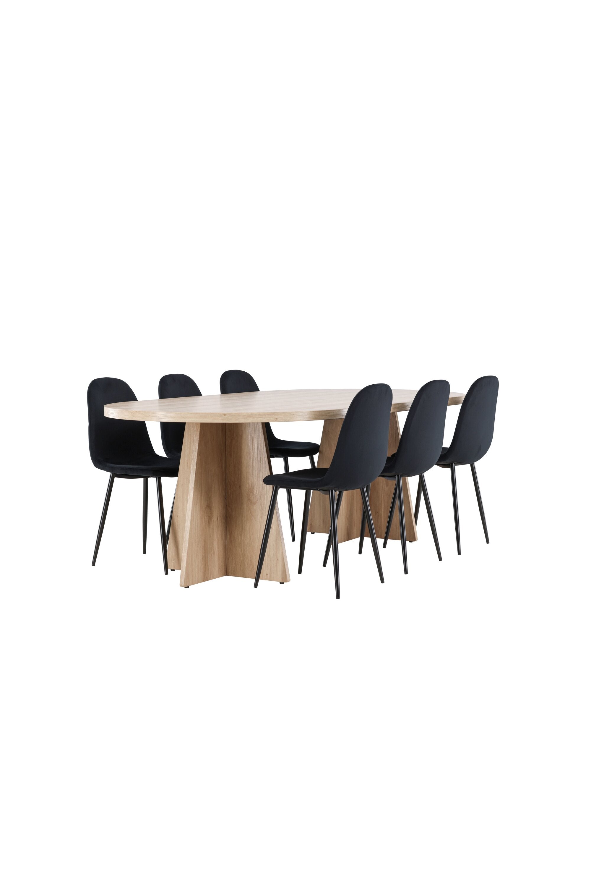 Bootcut Matbord med Polar Matstol-GR Dining Set-Venture Home-peaceofhome.se