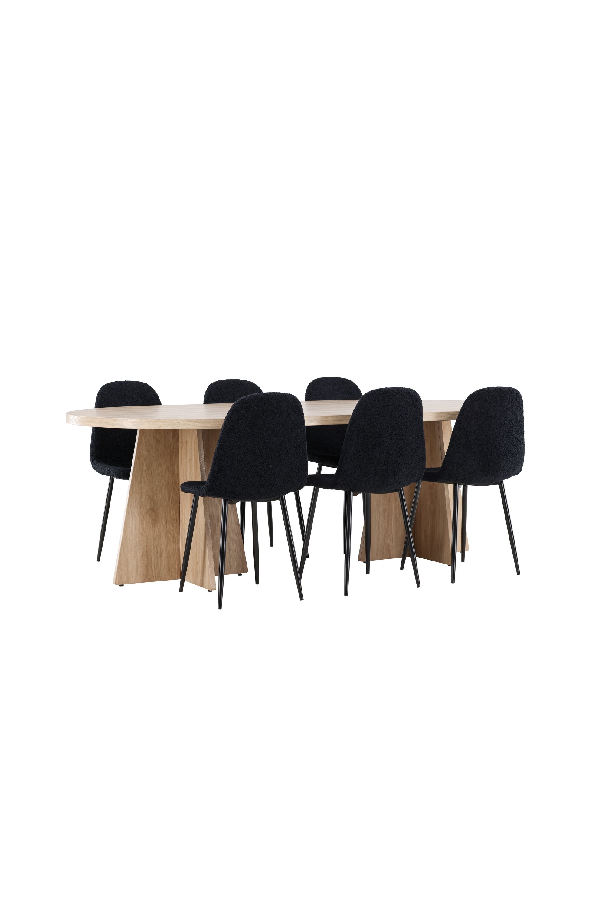 Bootcut Matbord med Polar Matstol-GR Dining Set-Venture Home-peaceofhome.se