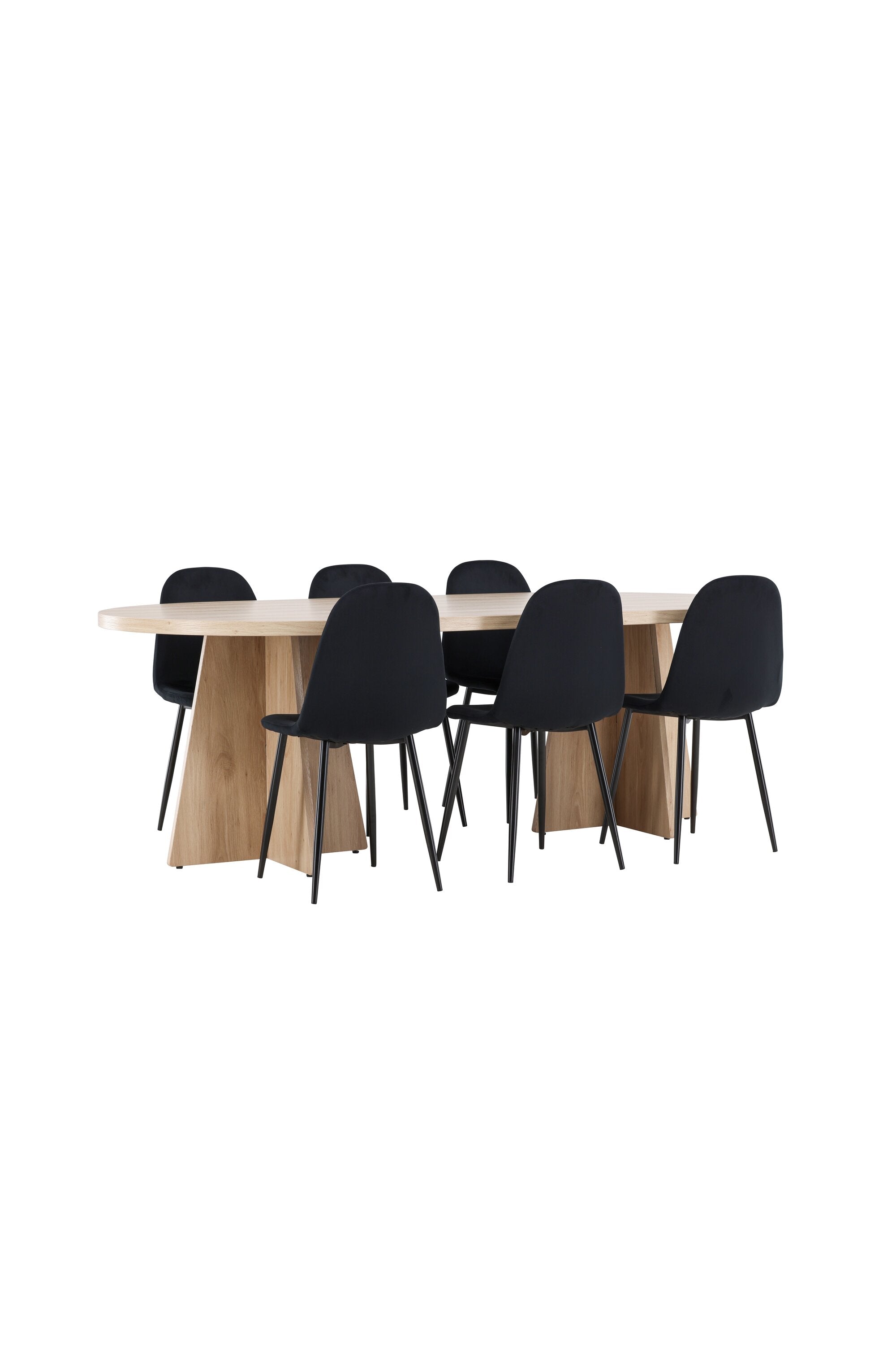 Bootcut Matbord med Polar Matstol-GR Dining Set-Venture Home-peaceofhome.se