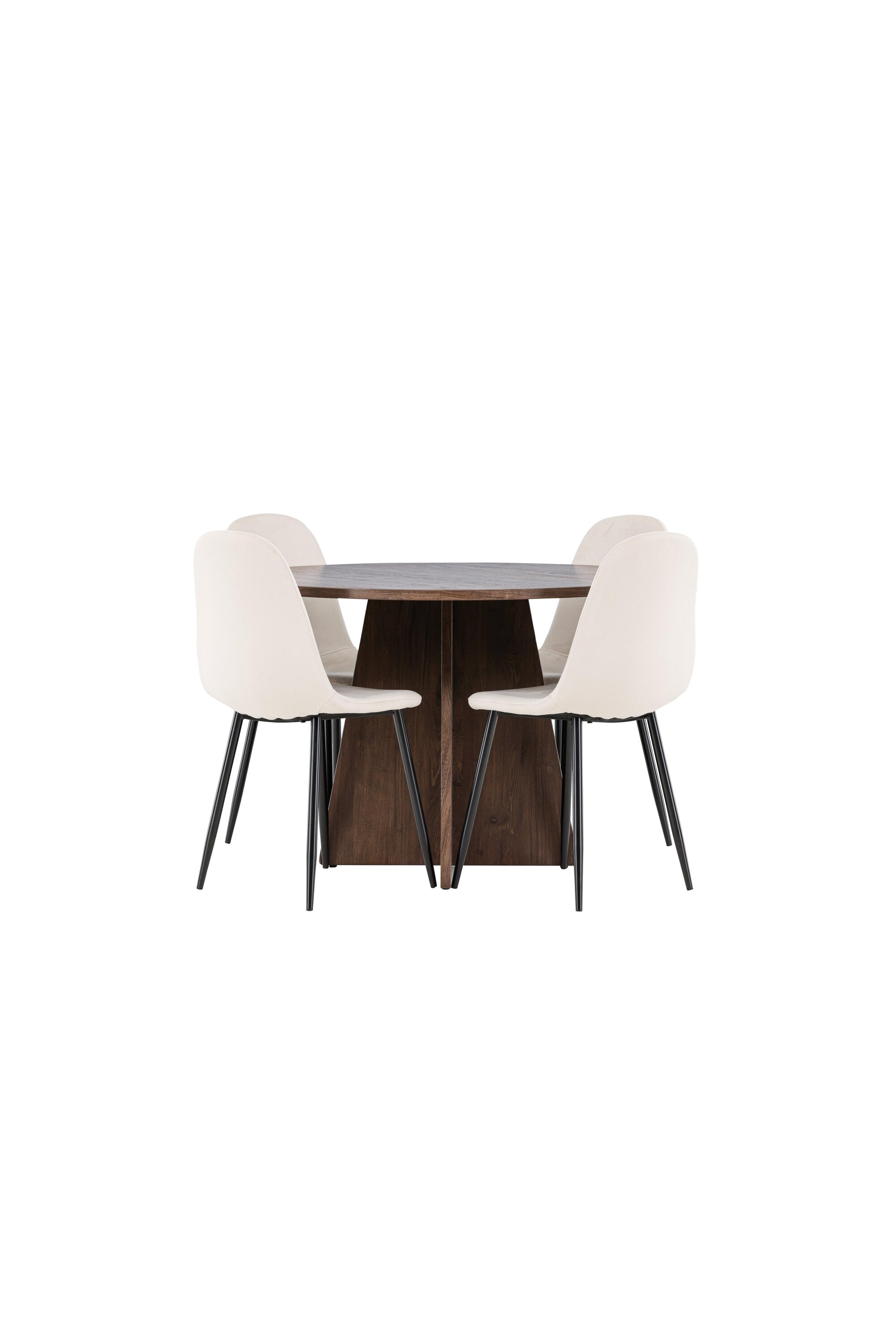 Bootcut Matbord med Polar Matstol-GR Dining Set-Venture Home-peaceofhome.se