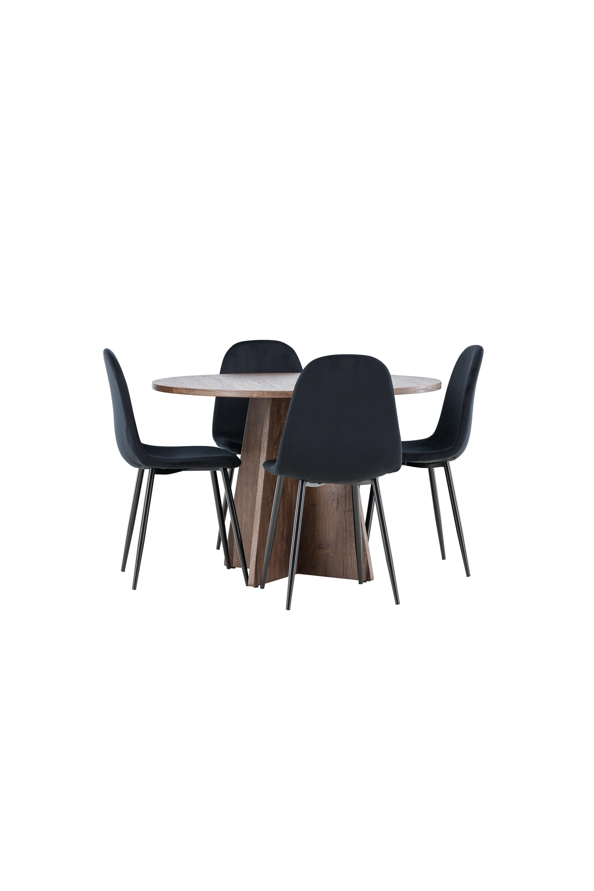 Bootcut Matbord med Polar Matstol-GR Dining Set-Venture Home-peaceofhome.se