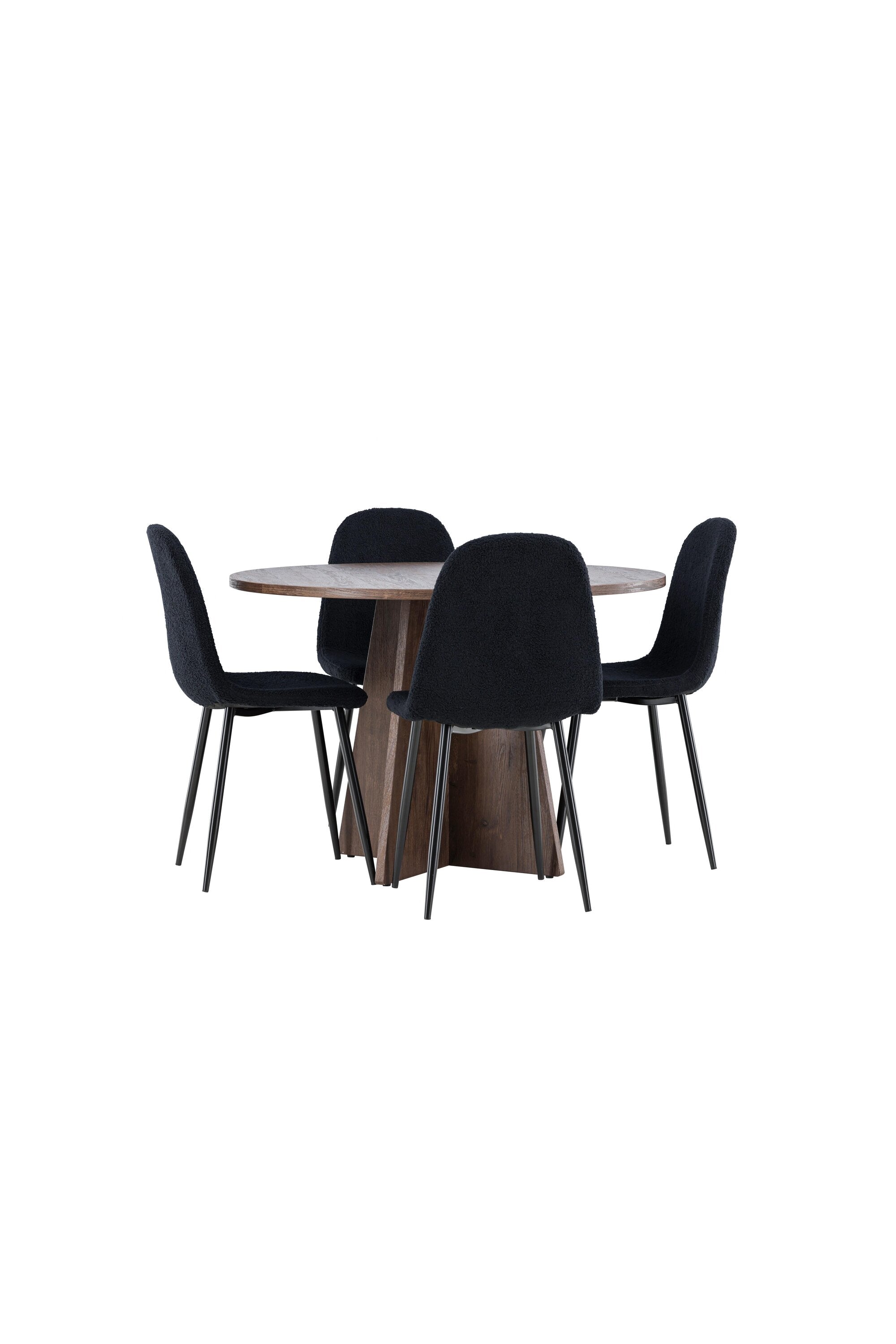 Bootcut Matbord med Polar Matstol-GR Dining Set-Venture Home-peaceofhome.se