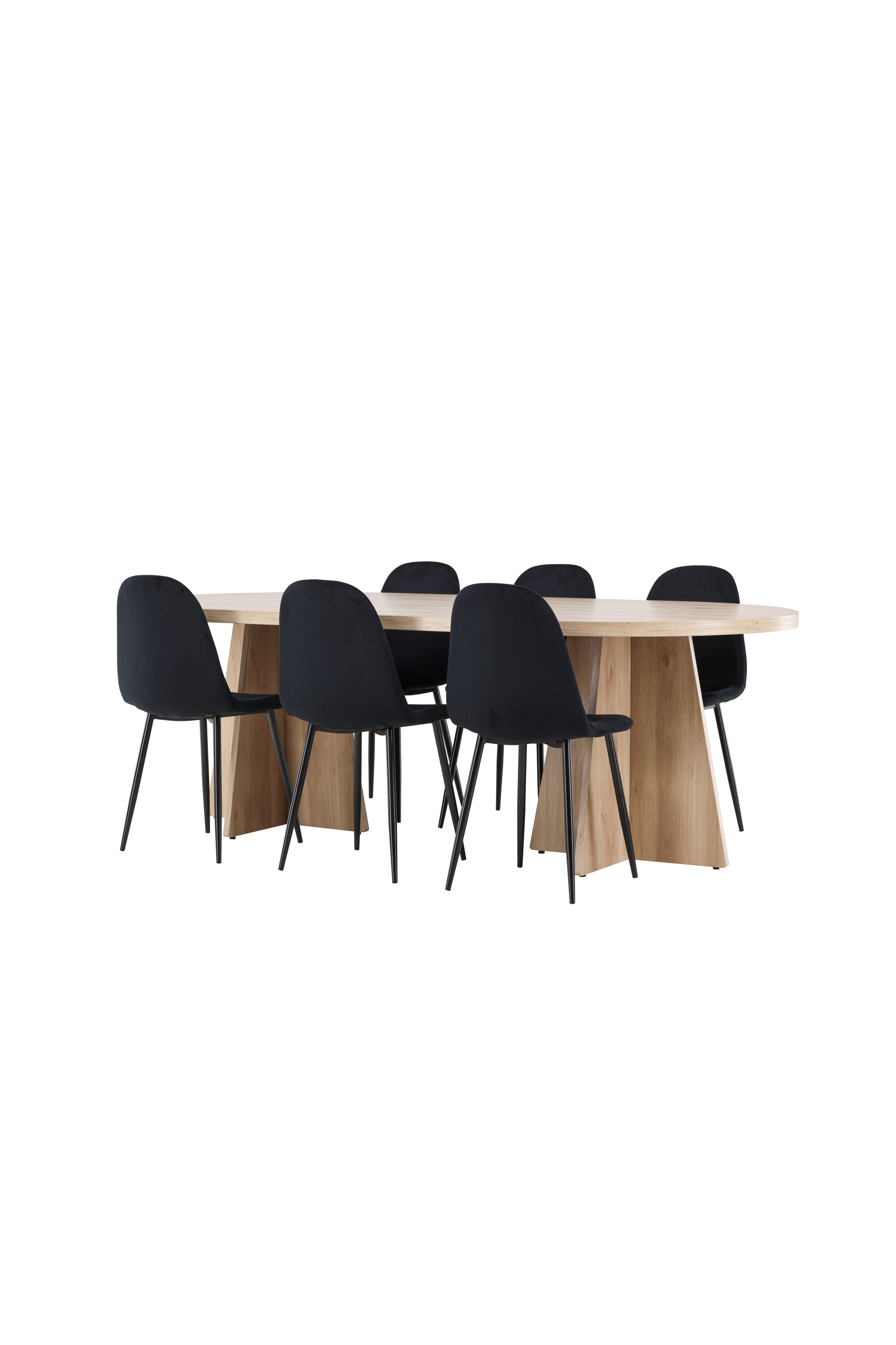 Bootcut Matbord med Polar Matstol-GR Dining Set-Venture Home-peaceofhome.se