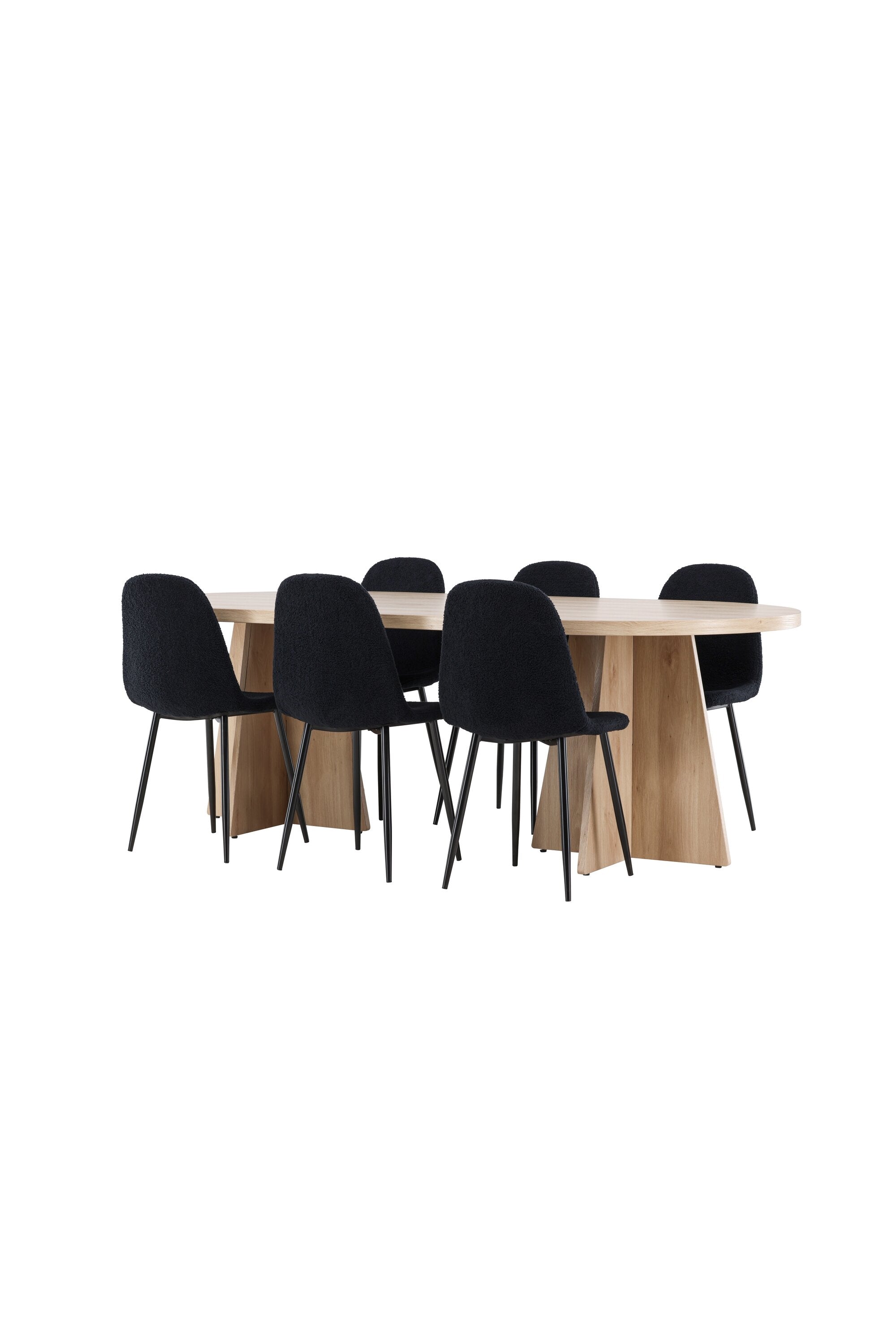 Bootcut Matbord med Polar Matstol-GR Dining Set-Venture Home-peaceofhome.se