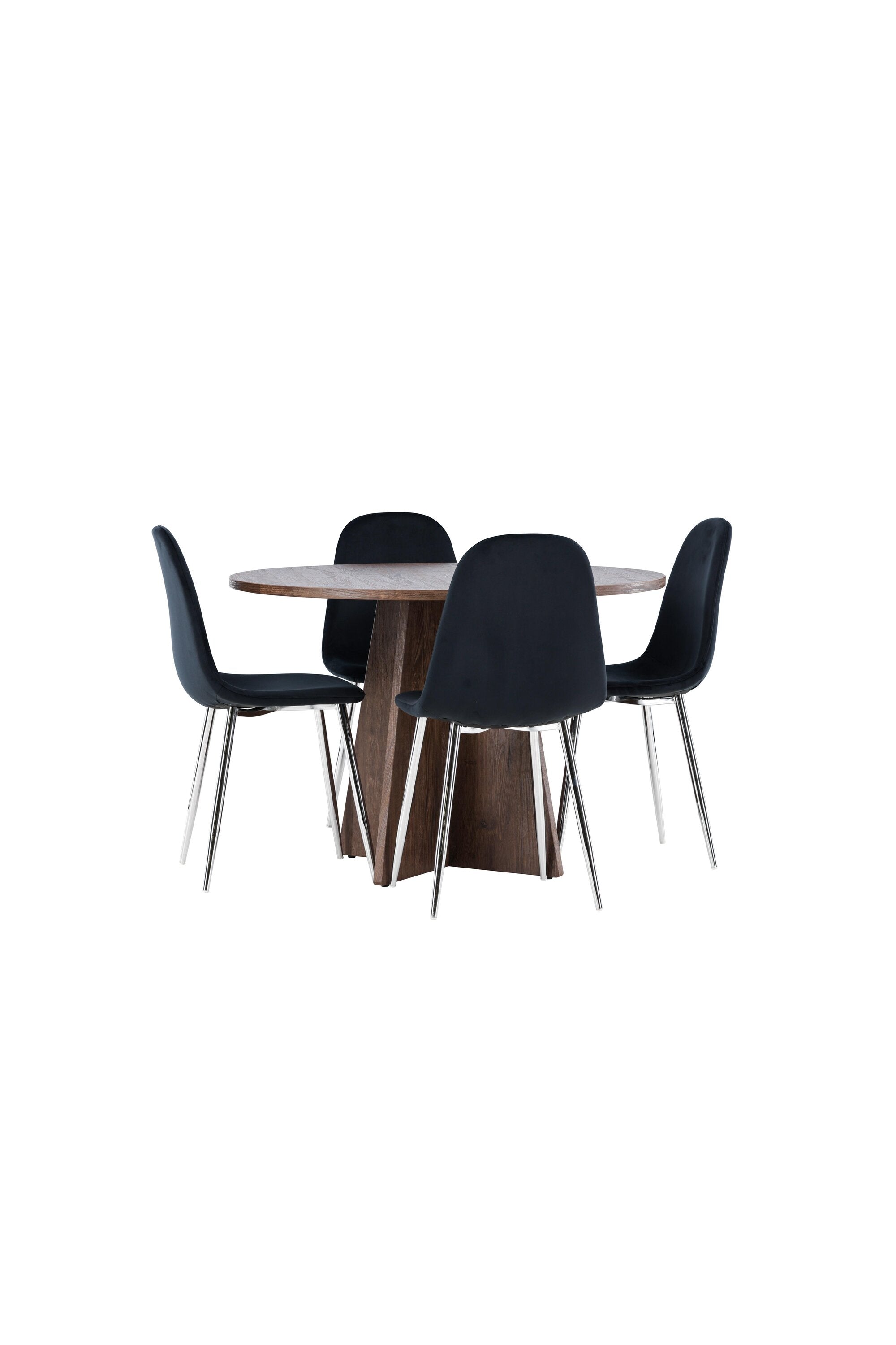 Bootcut Matbord med Polar Matstol-GR Dining Set-Venture Home-peaceofhome.se