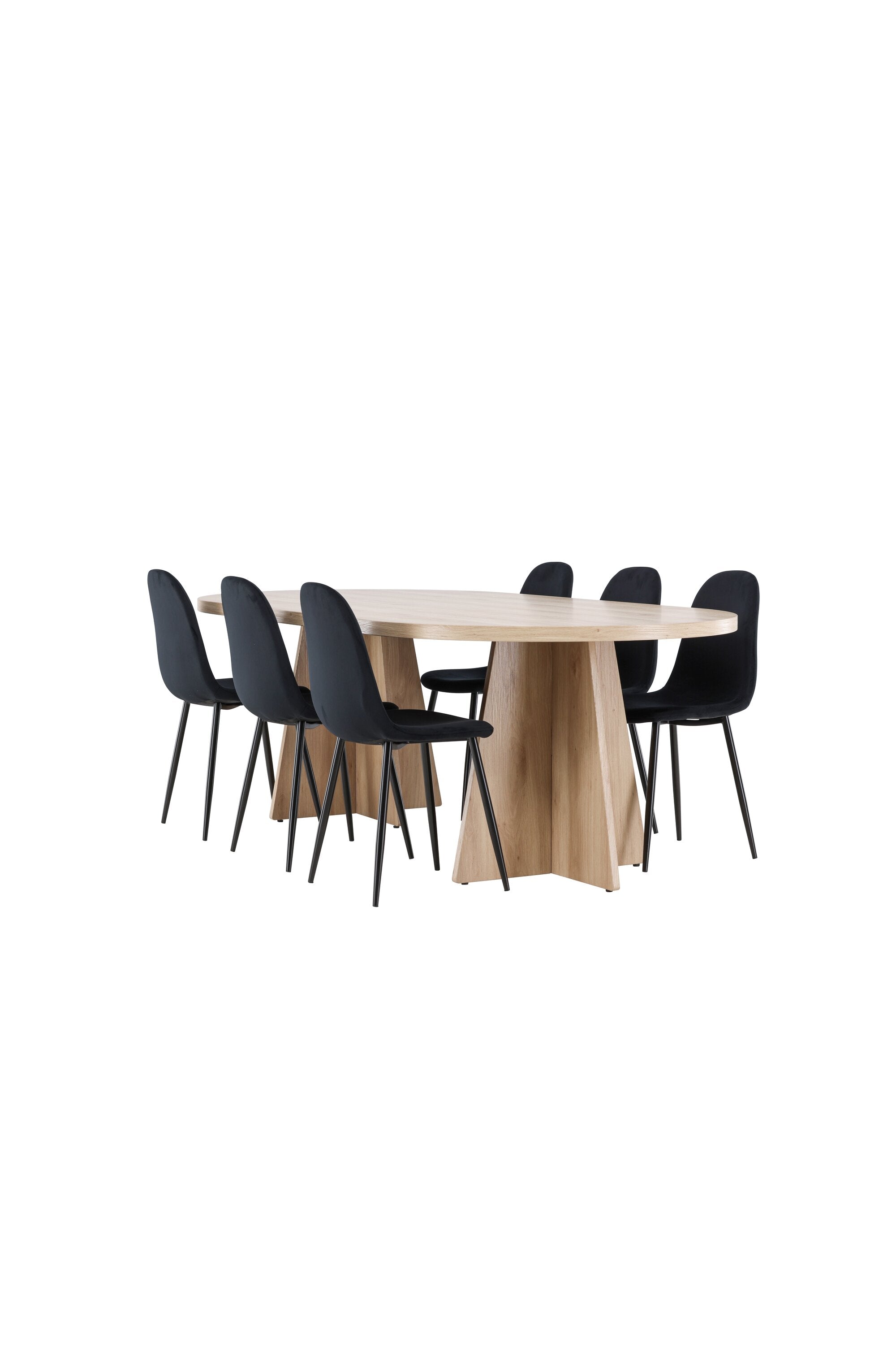 Bootcut Matbord med Polar Matstol-GR Dining Set-Venture Home-peaceofhome.se