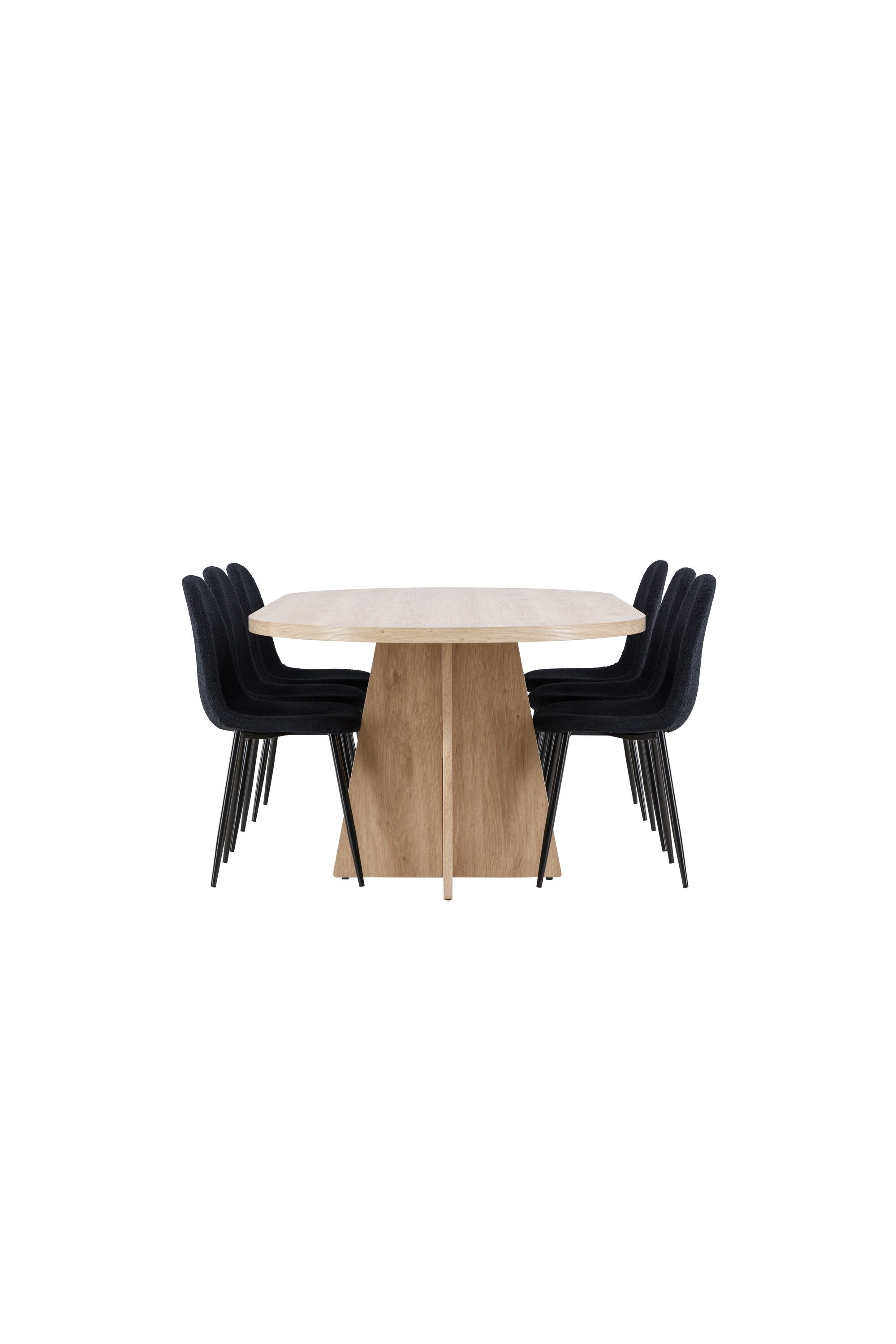 Bootcut Matbord med Polar Matstol-GR Dining Set-Venture Home-peaceofhome.se