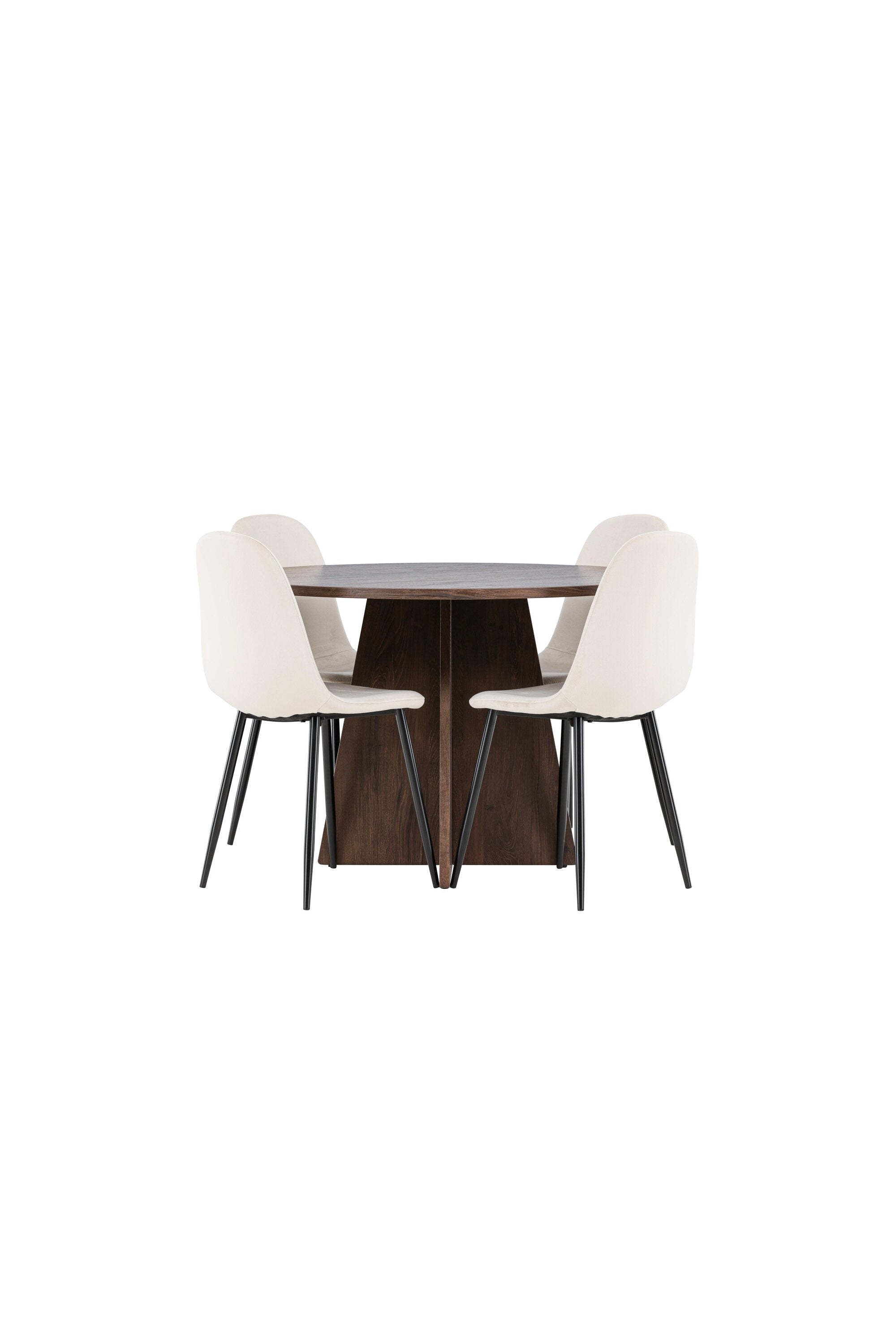 Bootcut Matbord med Polar Matstol-GR Dining Set-Venture Home-peaceofhome.se