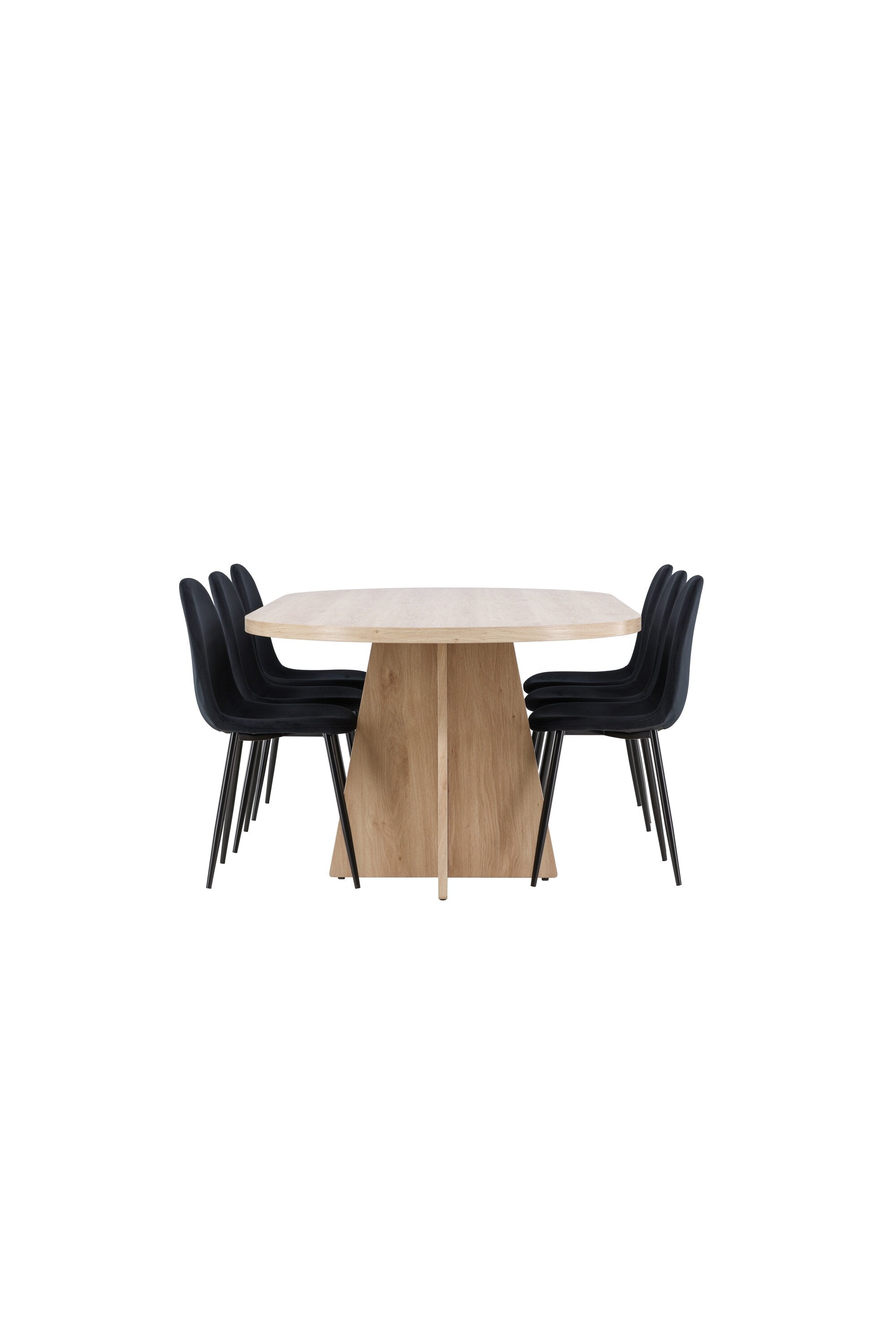 Bootcut Matbord med Polar Matstol-GR Dining Set-Venture Home-peaceofhome.se