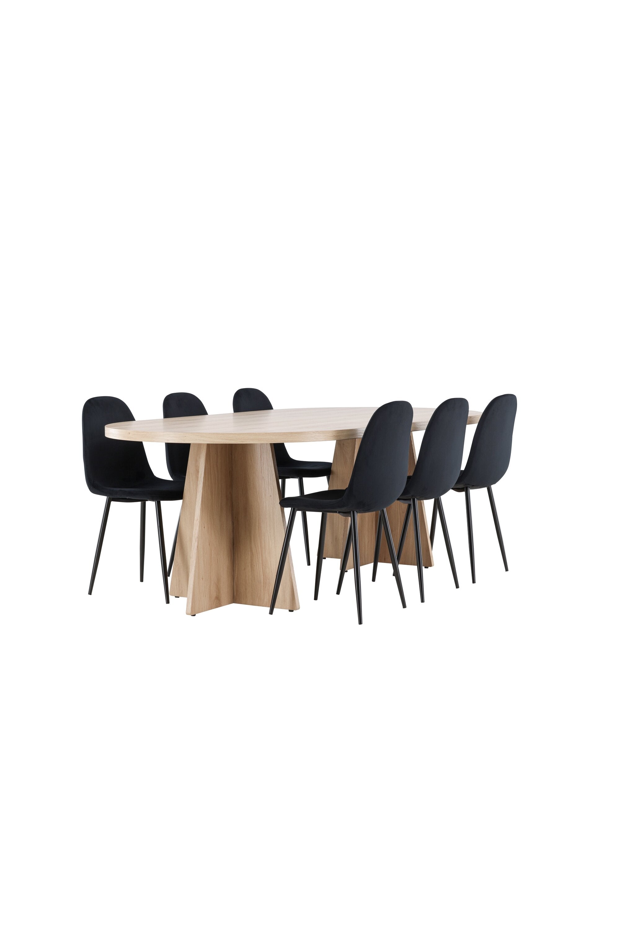 Bootcut Matbord med Polar Matstol-GR Dining Set-Venture Home-peaceofhome.se