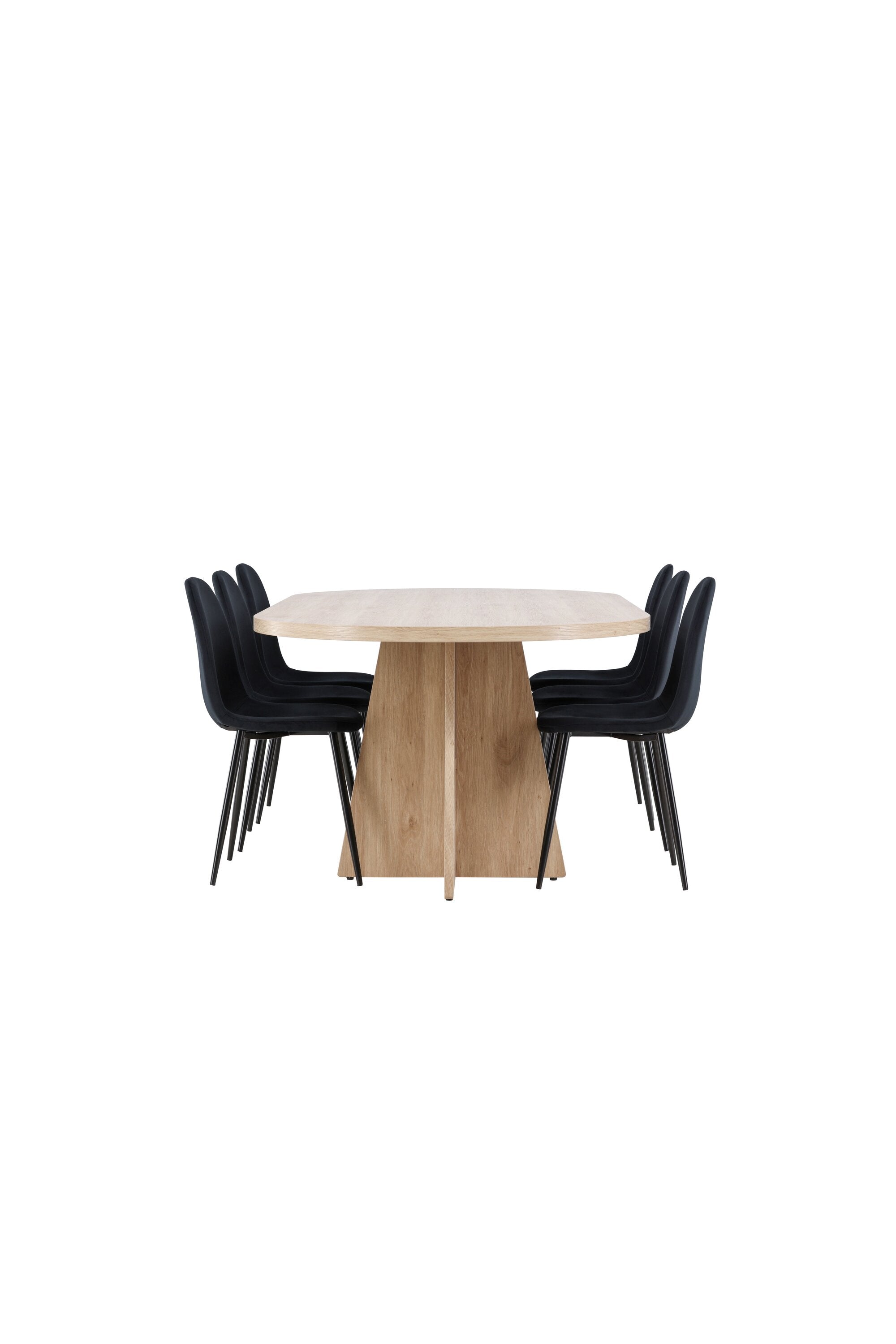 Bootcut Matbord med Polar Matstol-GR Dining Set-Venture Home-peaceofhome.se