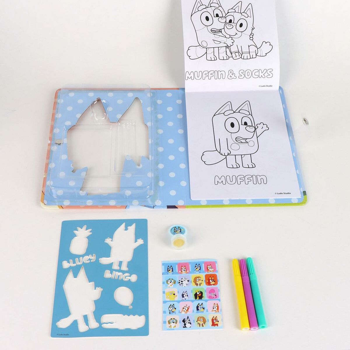 Brevpapper Set Bluey 8 Delar-Kontor och Kontorsmaterial, Skol- och utbildningsmaterial-Bluey-peaceofhome.se