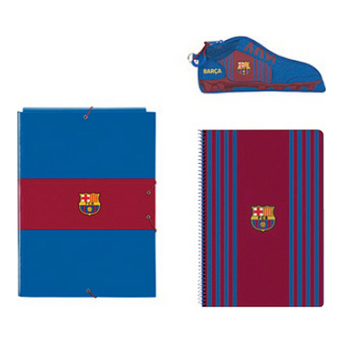 Brevpapper Set F.C. Barcelona 3 Delar-Kontor och Kontorsmaterial, Skol- och utbildningsmaterial-F.C. Barcelona-peaceofhome.se