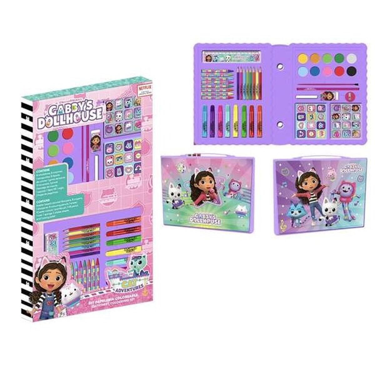 Brevpapper Set Gabby's Dollhouse Purpur-Kontor och Kontorsmaterial, Skol- och utbildningsmaterial-Gabby's Dollhouse-peaceofhome.se
