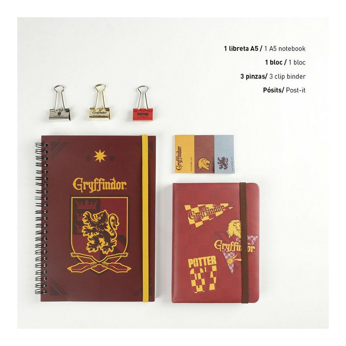 Brevpapper Set Harry Potter Gryffindor Röd (6 pcs)-Kontor och Kontorsmaterial, Skol- och utbildningsmaterial-Harry Potter-peaceofhome.se