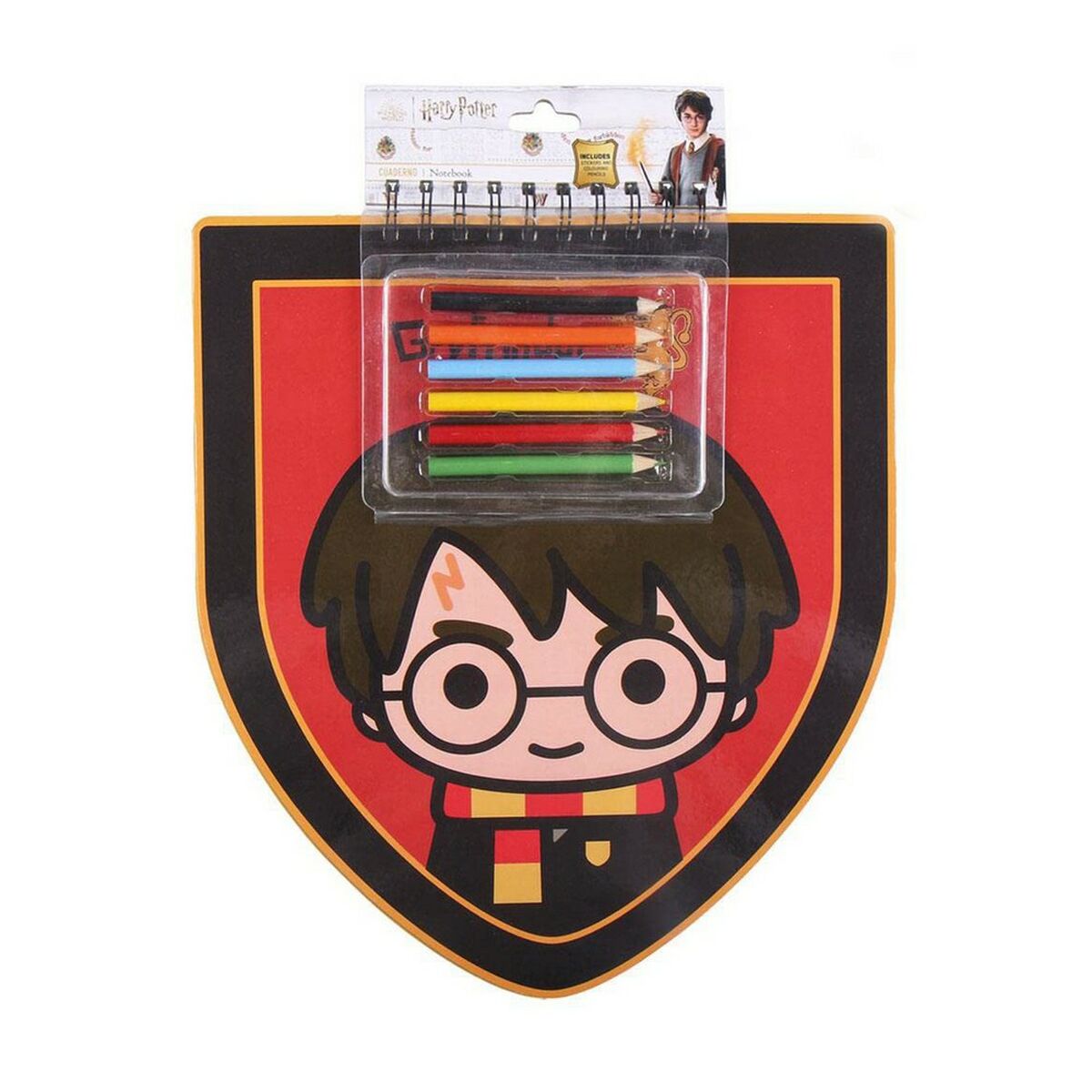 Brevpapper Set Harry Potter Röd Anteckningsbok (30 x 30 x 1 cm)-Kontor och Kontorsmaterial, Kulspetspennor, pennor och skrivverktyg-Harry Potter-peaceofhome.se