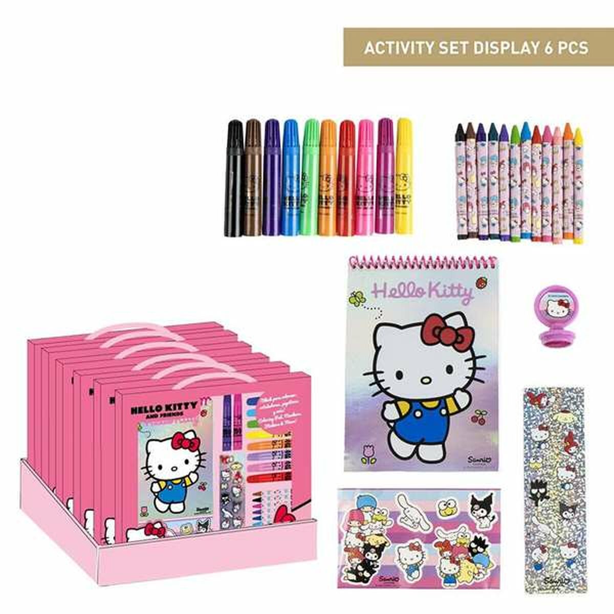 Brevpapper Set Hello Kitty Rosa-Kontor och Kontorsmaterial, Skol- och utbildningsmaterial-Hello Kitty-peaceofhome.se
