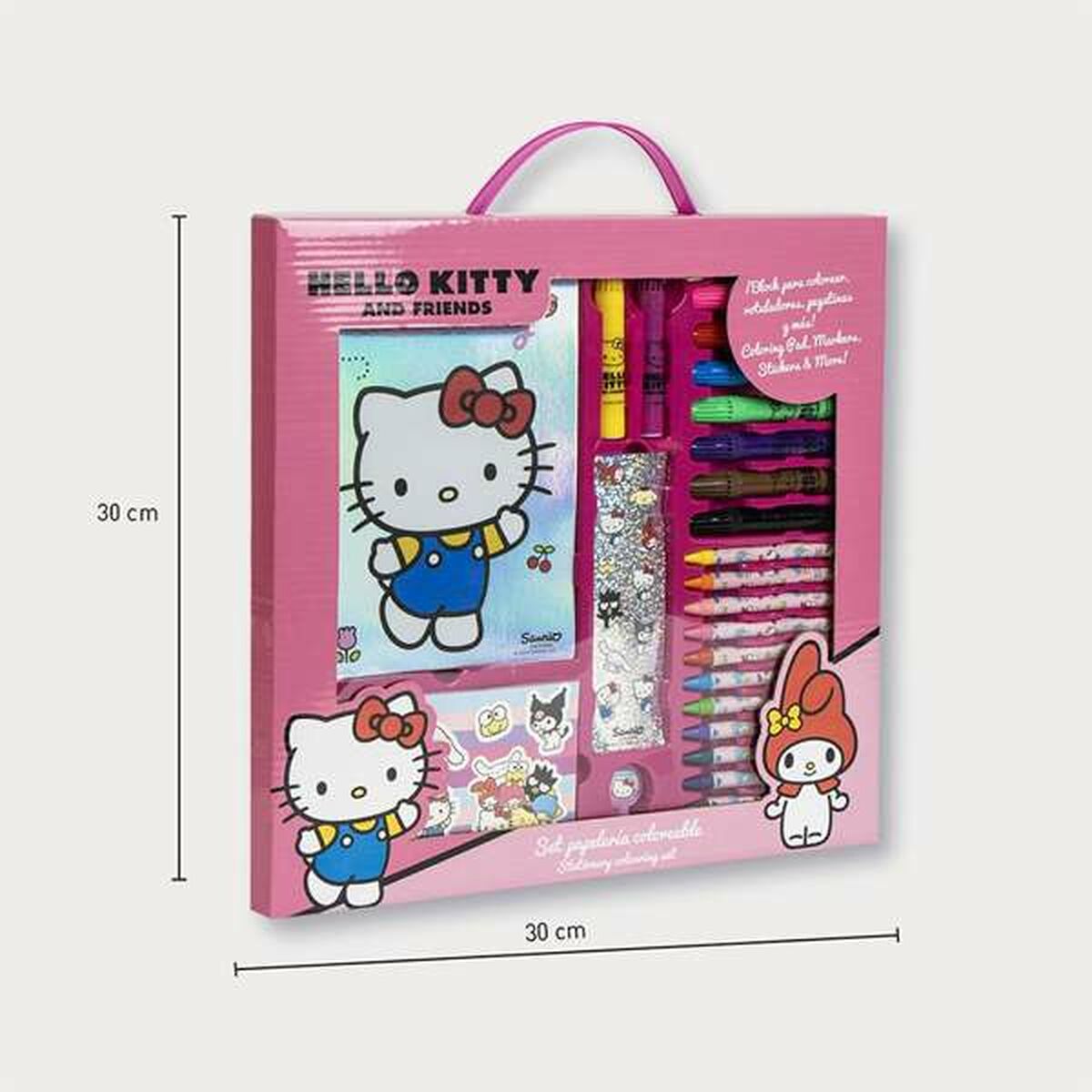 Brevpapper Set Hello Kitty Rosa-Kontor och Kontorsmaterial, Skol- och utbildningsmaterial-Hello Kitty-peaceofhome.se