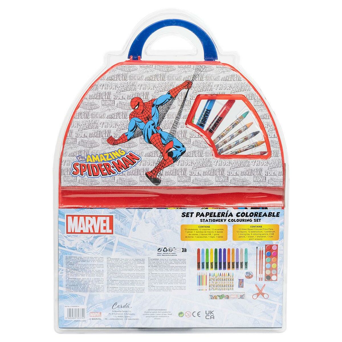 Brevpapper Set Marvel 50 Delar-Kontor och Kontorsmaterial, Skol- och utbildningsmaterial-Marvel-peaceofhome.se