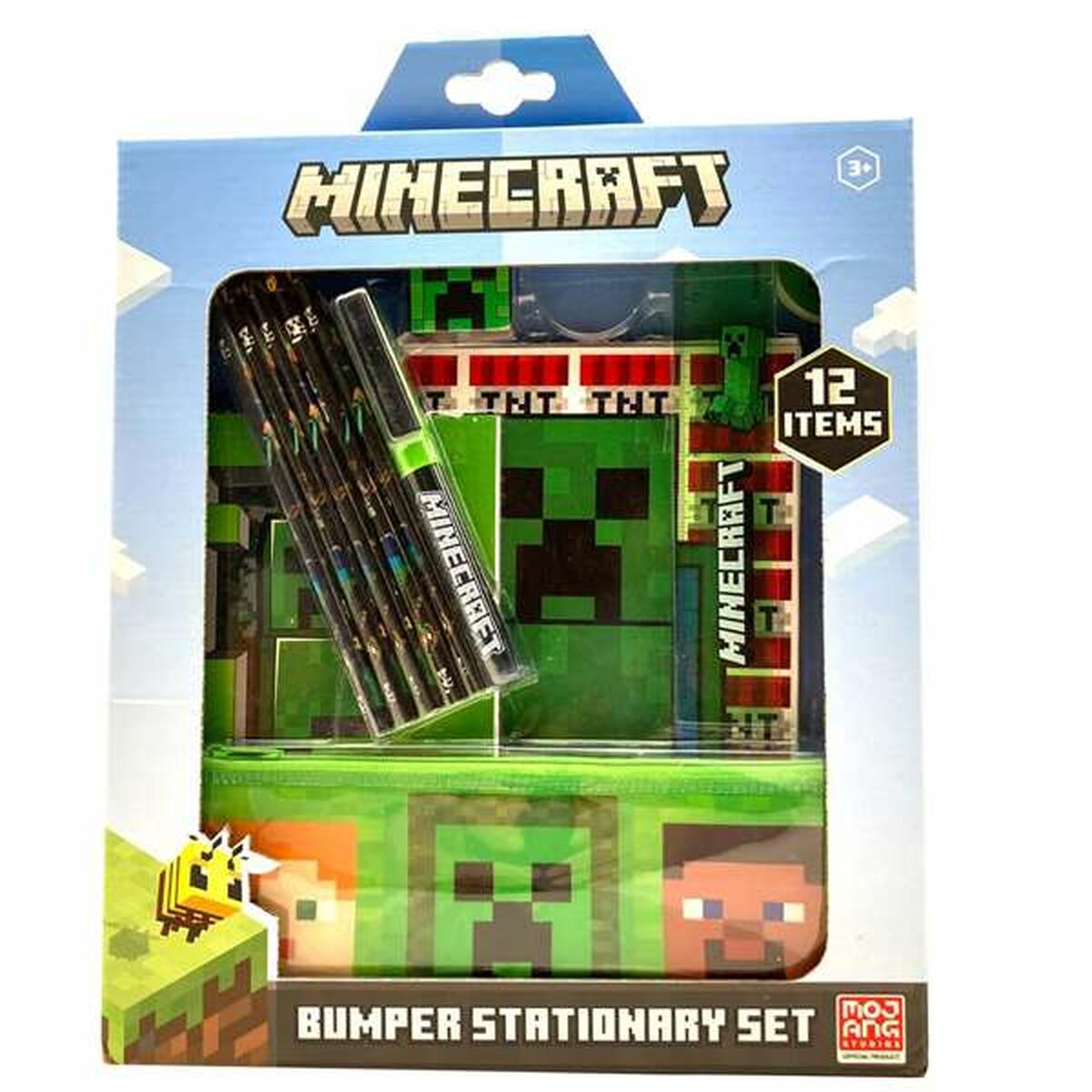 Brevpapper Set Minecraft 29,5 x 25 x 3 cm 12 Delar-Kontor och Kontorsmaterial, Skol- och utbildningsmaterial-Minecraft-peaceofhome.se