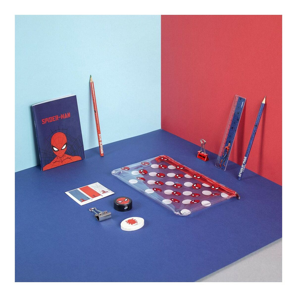 Brevpapper Set Spider-Man (12 pcs)-Kontor och Kontorsmaterial, Skol- och utbildningsmaterial-Spider-Man-peaceofhome.se