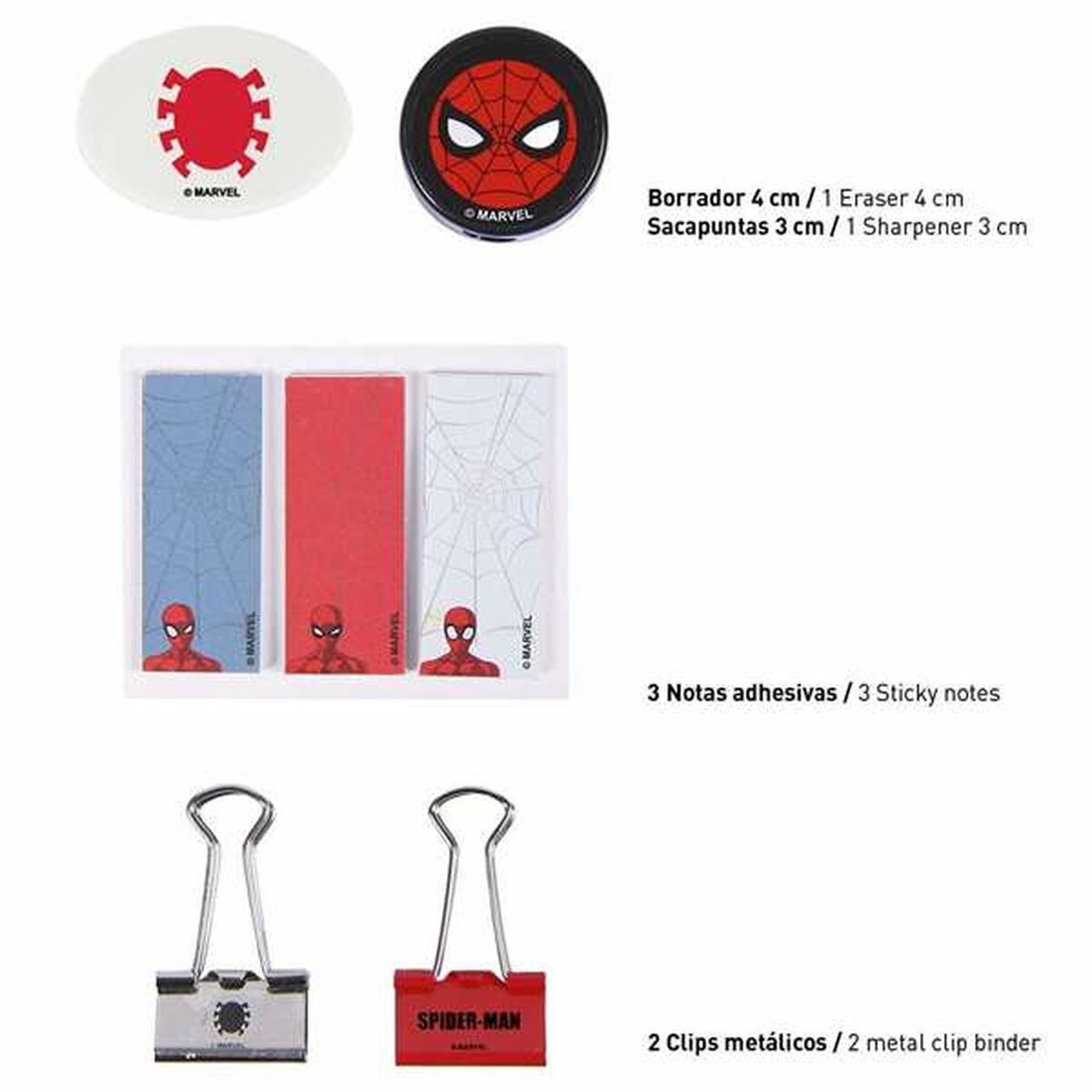 Brevpapper Set Spider-Man (12 pcs)-Kontor och Kontorsmaterial, Skol- och utbildningsmaterial-Spider-Man-peaceofhome.se