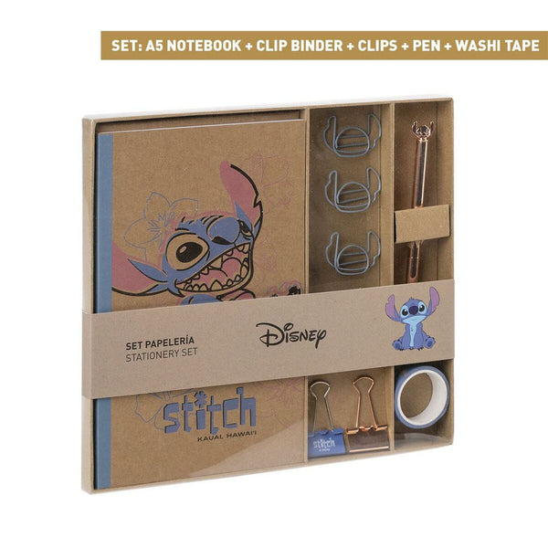 Brevpapper Set Stitch Blå 10 Delar (6 Delar)-Kontor och Kontorsmaterial, Skol- och utbildningsmaterial-Stitch-peaceofhome.se