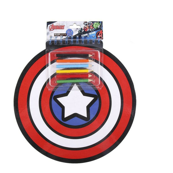 Brevpapper Set The Avengers Anteckningsbok (30 x 30 x 1 cm)-Kontor och Kontorsmaterial, Skol- och utbildningsmaterial-The Avengers-peaceofhome.se