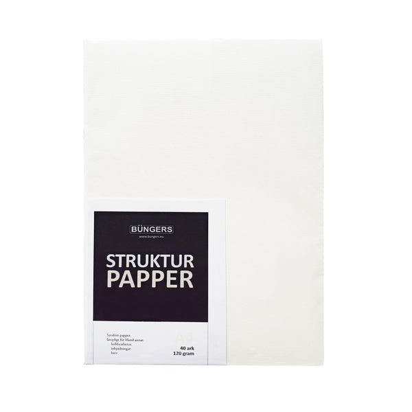Brevpapper - Strukturpapper Vit, A4 120gr. 40 ark per förp-Kontorsmaterial-Klevrings Sverige-peaceofhome.se