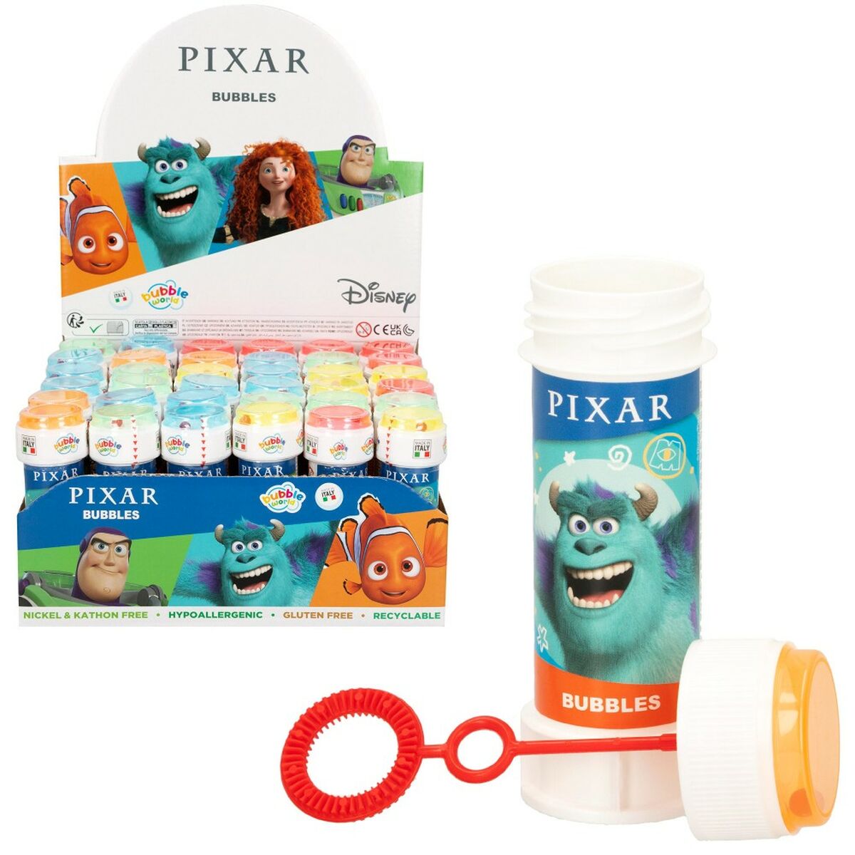 Bubbelpump Pixar 60 ml 3,8 x 11,5 x 3,8 cm (216 antal)-Leksaker och spel, Sport och utomhus-Pixar-peaceofhome.se