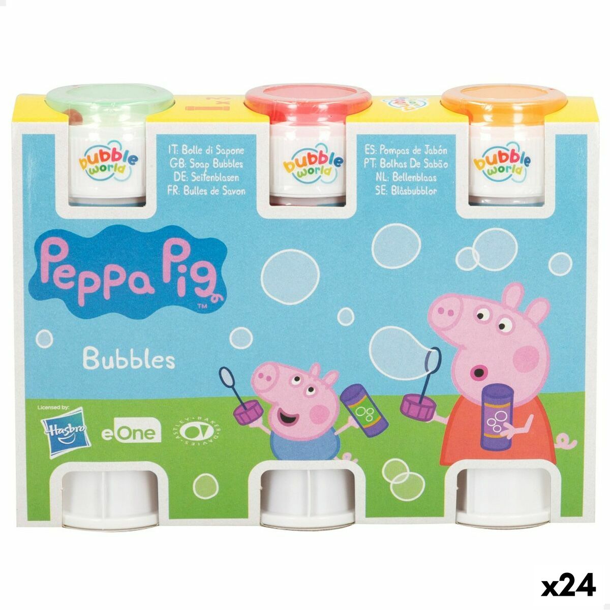 Bubble blower set Peppa Pig 3 Delar 60 ml (24 antal)-Leksaker och spel, Sport och utomhus-Peppa Pig-peaceofhome.se