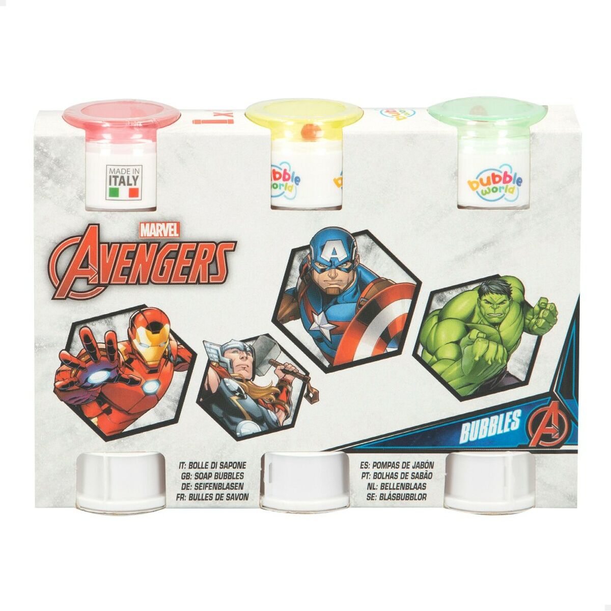 Bubble blower set The Avengers 3 Delar 60 ml (24 antal)-Leksaker och spel, Sport och utomhus-The Avengers-peaceofhome.se