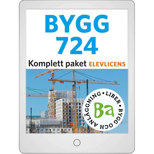 Bygg 724 Digital Komplett paket elevlicens (12 mån)-Digitala böcker-Liber-peaceofhome.se