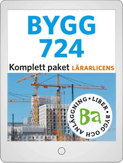 Bygg 724 Digital Komplett paket lärarlicens (12 mån)-Digitala böcker-Liber-peaceofhome.se