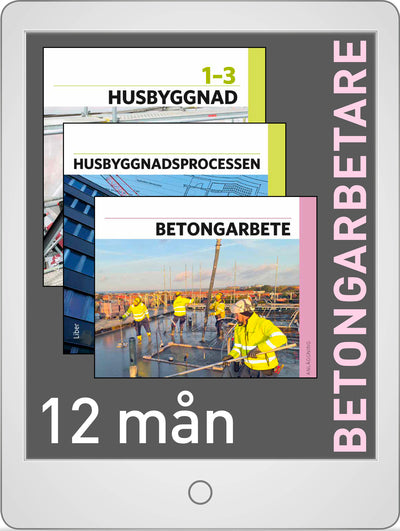 Bygg 724 Yrkesutgång Betongarbetare lärarlicens (12 mån)-Digitala böcker-Liber-peaceofhome.se