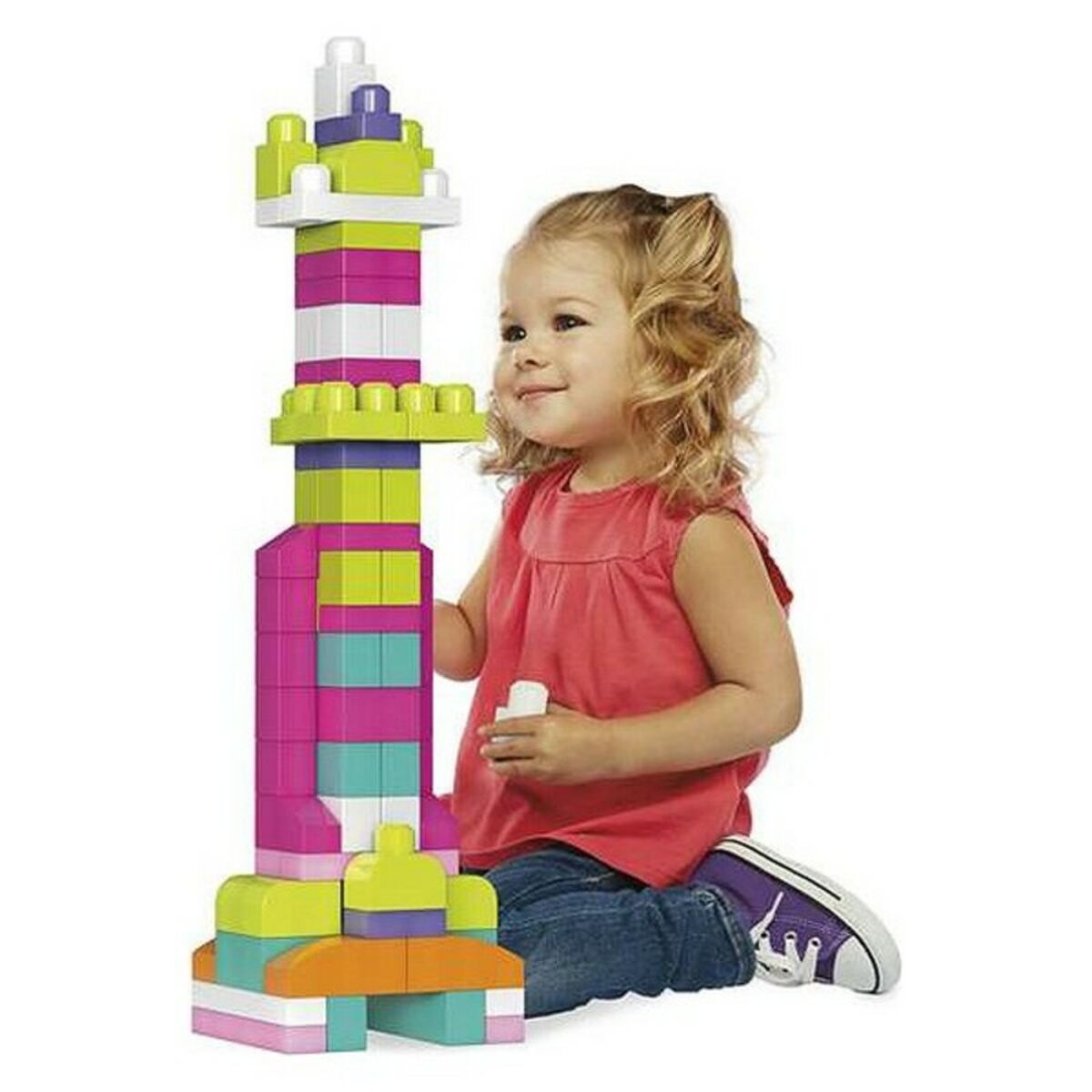 Byggklossar Mega blocks Mattel DCH54 60 Delar-Leksaker och spel-Mattel-peaceofhome.se