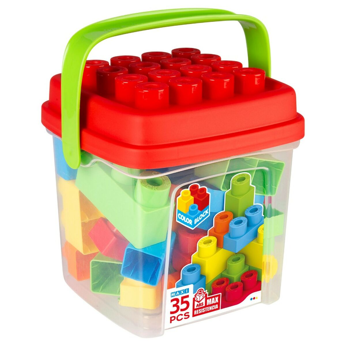 Byggsats Color Block Basic Kub 35 Delar (6 antal)-Leksaker och spel-Color Block-peaceofhome.se