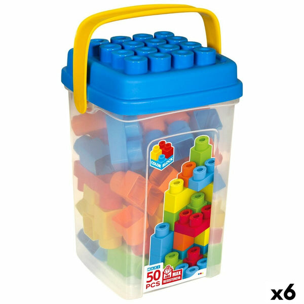 Byggsats Color Block Basic Kub 50 Delar (6 antal)-Leksaker och spel-Color Block-peaceofhome.se